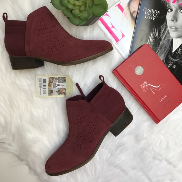 toms deia booties perforated